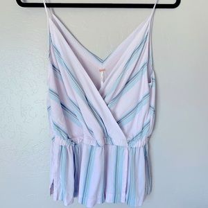 Free People spaghetti strap v neck tank top